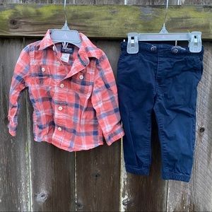 OshKosh Plaid Outfit
